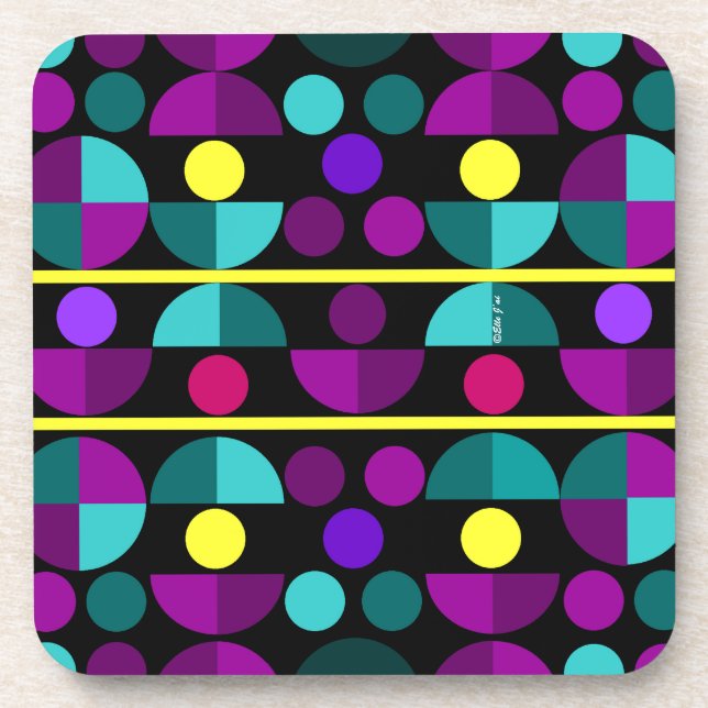 Semi Circles Coasters (Front)