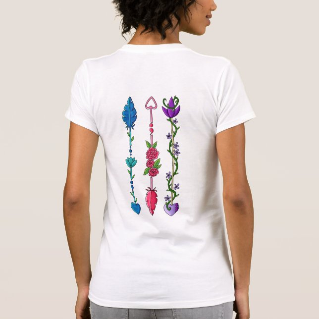 Semi Colon Arrows T-Shirt (Back)