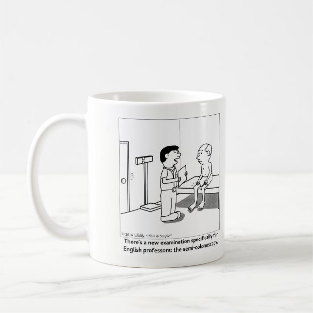 Semi-colonoscopy Coffee Mug (Left)