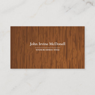 Semi-Dark Wood Texture Business Card