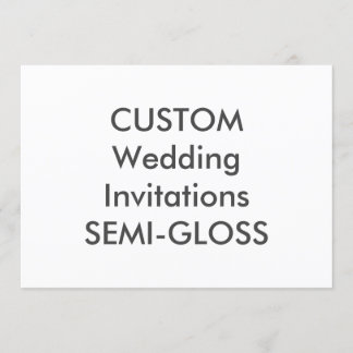 SEMI-GLOSS 110lb 7" x 5” Wedding Invitations