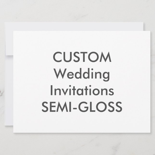 SEMI-GLOSS 110lb 8.75" x 6.5" Wedding Invitations (Front)