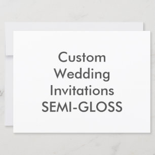 SEMI-GLOSS 8.75" x 6.5" Wedding Invitations