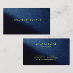 Semi-Gloss Paper Your Custom Text Elegant Luxury Business Card