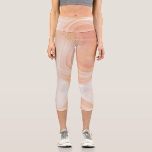 Semi-precious gemstone stone texture structure capri leggings