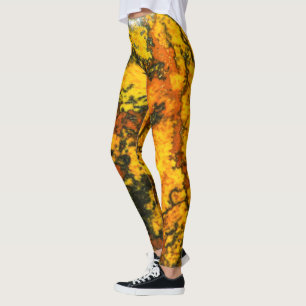 Semi-precious gemstone stone texture structure leggings
