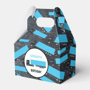 Semi-Trailer Truck Transportation Trucks Birthday Favor Box