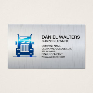 Semi Truck   Blue Metallic   Driver