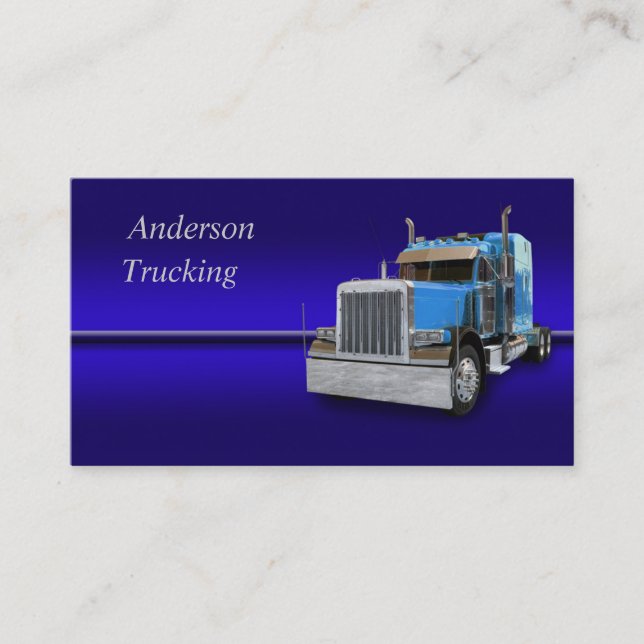 Semi Truck  Business Card (Front)