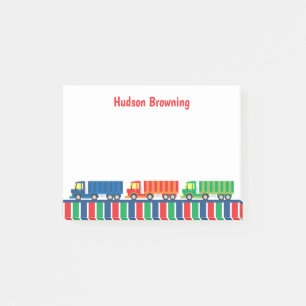 Semi Truck Convoy Personalized Post-it Notepad