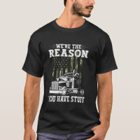 Semi Truck Driver Funny Trucker Dad Humour Men Ame