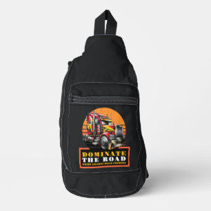 Semi Truck Driver Sling Bag