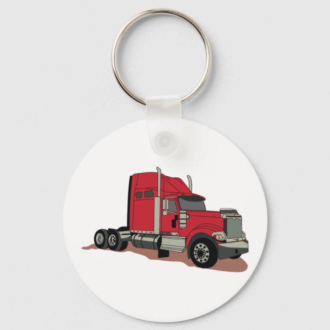 Semi Truck Keychain (Front)