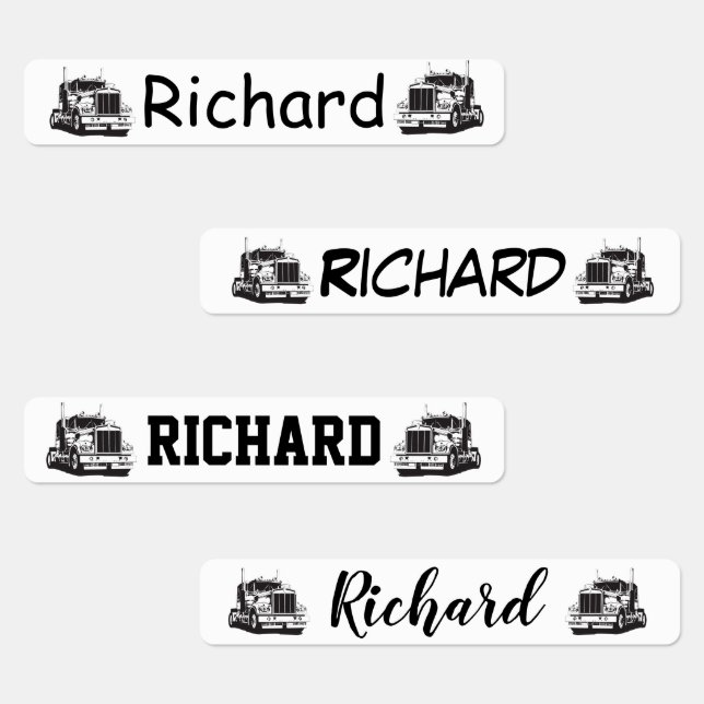 Semi Truck Labels (Group)