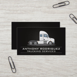 Semi Truck   Transportation Business Card