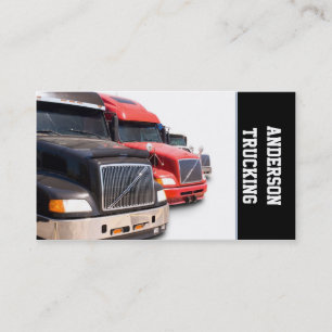 Semi Truck Transportation Company Business Card