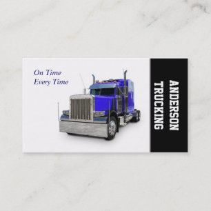 Semi Truck Transportation Company Business Card