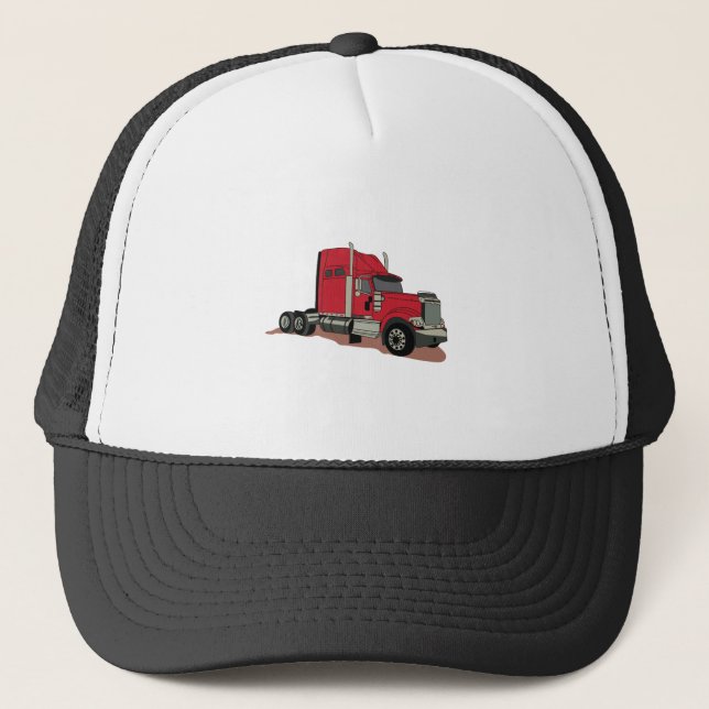 Semi Truck Trucker Hat (Front)