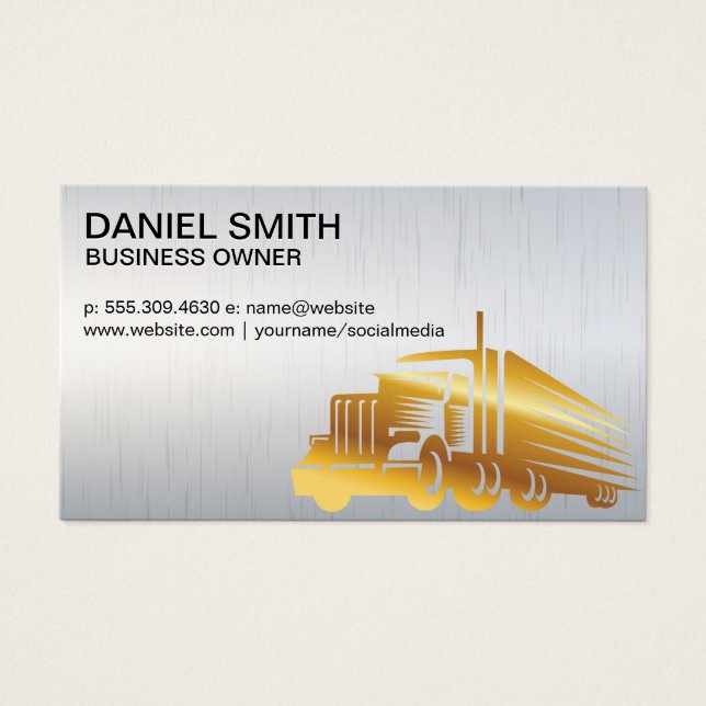 Semi-véhicule Gold | Chauffeur de camion (Devant)