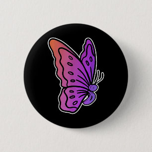 Semicolon Butterfly Anti-suicide Mental Health Awa 2 Inch Round Button