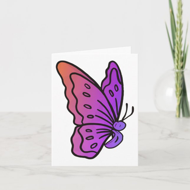 Semicolon Butterfly Anti-suicide Mental Health Awa Card (Front)