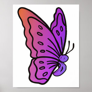 Semicolon Butterfly Anti-suicide Mental Health Awa Poster