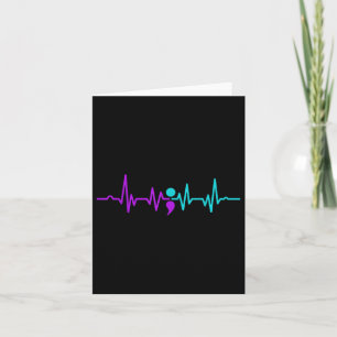 Semicolon Heartbeat Suicide Prevention Awareness  Card