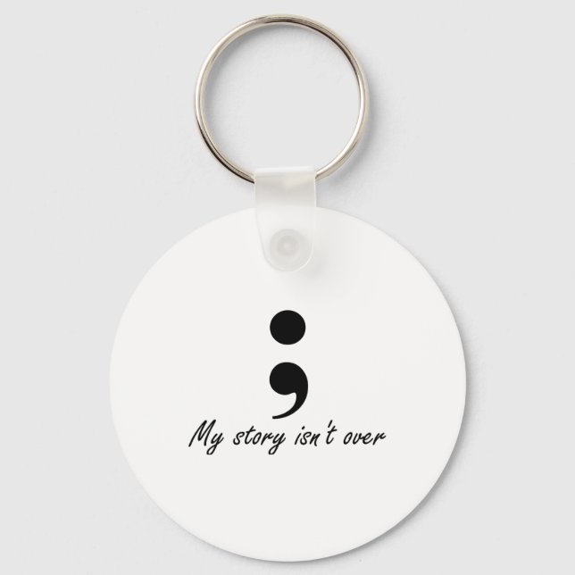Semicolon  keychain (Front)