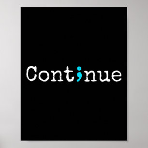 Semicolon Mental Health & Suicide Prevention A Poster