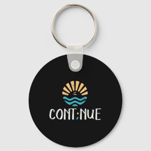 - Semicolon Mental Health Awareness Gift Keychain