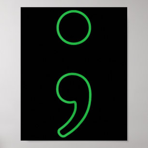Semicolon Mental Health Awareness Month Stigma Pts Poster