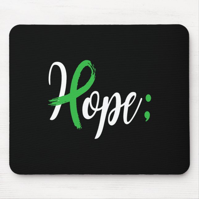 Semicolon Mental Health Awareness Month Support Em Mouse Pad (Front)