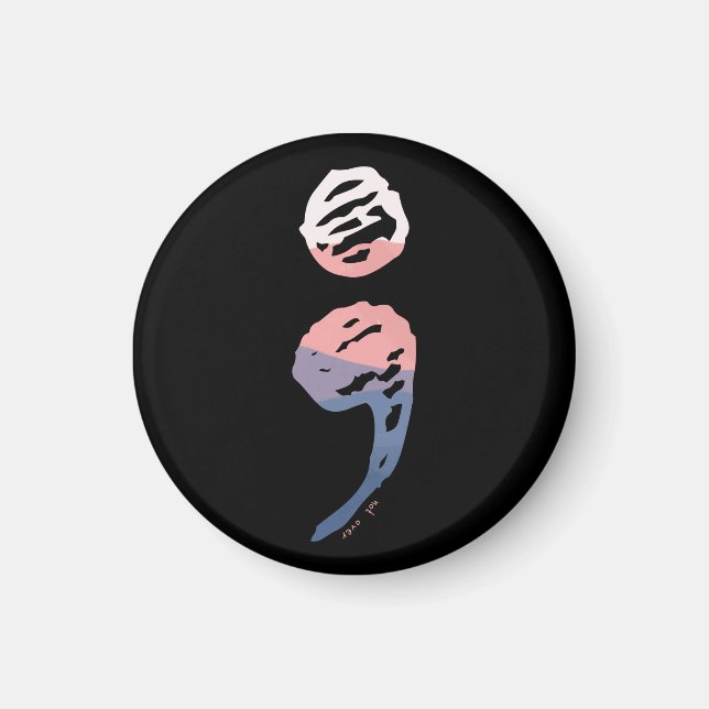 Semicolon - Mental Health Matters Magnet (Front)