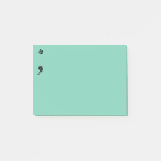 Semicolon Post-Its Post-it Notes (Front)