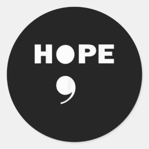 Semicolon Suicide Awareness For A Mental Supporter Classic Round Sticker