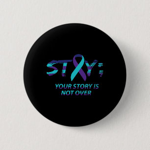 Semicolon Suicide Awareness Mental Health 2 Inch Round Button