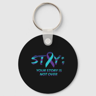 Semicolon Suicide Awareness Mental Health  Keychain
