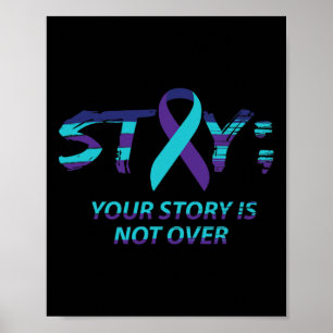 Semicolon Suicide Awareness Mental Health  Poster