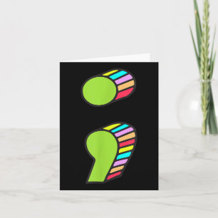 Semicolon T, Suicide Prevention, Its Ok Not Be Ok Card