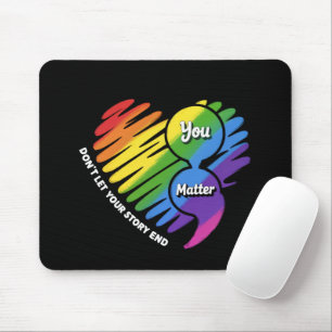 Semikolon LGBTQ Suicide Prevention Mental Health Mouse Pad
