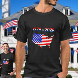 Semiquincentennial 1776 to 2026 USA Flag T-Shirt