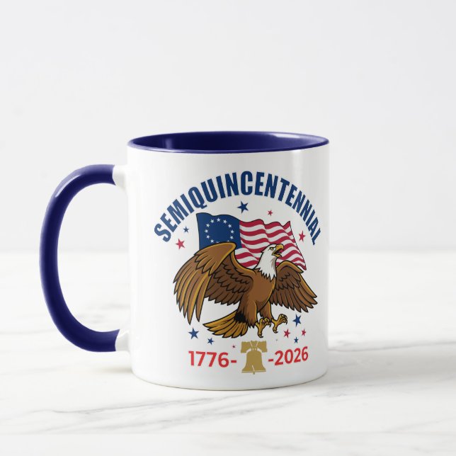 Semiquincentennial Bald Eagle Mug (Gauche)
