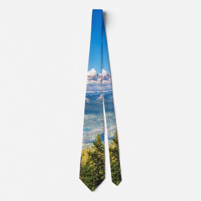 Semnoz, Annecy, France scenic photograph Tie (Front)