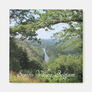 Semois Valley View, Ardennes, Belgium Magnet