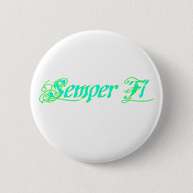 Semper Fi 2 Inch Round Button (Front)