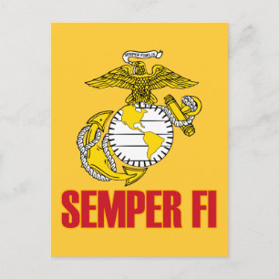 Semper Fi [EGA] Postcard