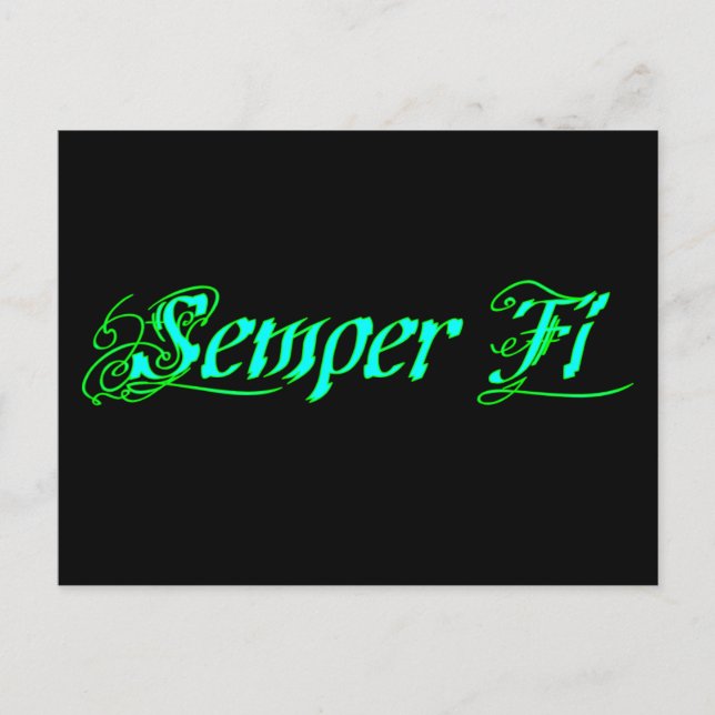 Semper Fi Postcard (Front)