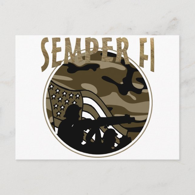 Semper Fi Postcard (Front)