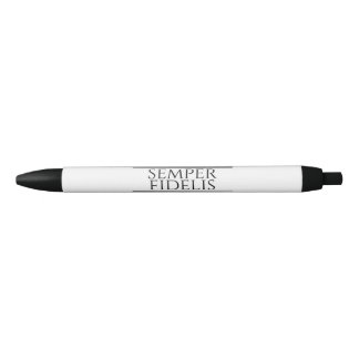 Semper Fidelis Black Ink Pen