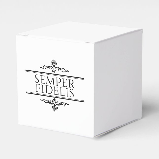Semper Fidelis Favor Box (Front Side)